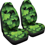 Green Ivy Leaf Print Universal Fit Car Seat Covers 102422