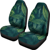 Green Leaves Print Universal Fit Car Seat Covers 102422