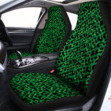 Green Leopard Print Universal Fit Car Seat Covers 102422