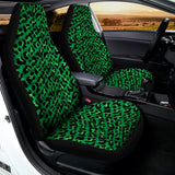 Green Leopard Print Universal Fit Car Seat Covers 102422