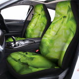 Green Lettuce Leaves Print Universal Fit Car Seat Covers 102422