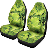 Green Lettuce Salad Print Universal Fit Car Seat Covers 102422