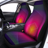 Green Light EDM Geometric Print Universal Fit Car Seat Covers 102422