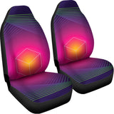 Green Light EDM Geometric Print Universal Fit Car Seat Covers 102422