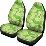 Green Lime Pattern Print Universal Fit Car Seat Covers 102422