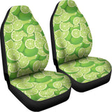 Green Lime Pattern Print Universal Fit Car Seat Covers 102422