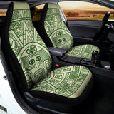 Green Maya Calendar Print Universal Fit Car Seat Covers 102422