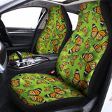 Green Monarch Butterfly Pattern Print Universal Fit Car Seat Covers 102422