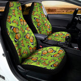 Green Monarch Butterfly Pattern Print Universal Fit Car Seat Covers 102422