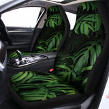 Green Monstera Leaf Print Universal Fit Car Seat Covers 102422