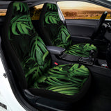 Green Monstera Leaf Print Universal Fit Car Seat Covers 102422