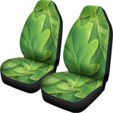 Green Oak Leaf Print Universal Fit Car Seat Covers 102422