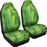 Green Oak Leaf Print Universal Fit Car Seat Covers 102422