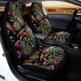 Green Orange And Pink Paisley Print Universal Fit Car Seat Covers 102422