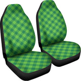 Green Plaid Saint Patrick's Day Print Universal Fit Car Seat Covers 102422