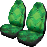 Green Playing Card Suits Pattern Print Universal Fit Car Seat Covers 102422