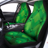Green Playing Card Suits Pattern Print Universal Fit Car Seat Covers 102422
