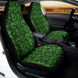 Green Pot Leaf Pattern Print Universal Fit Car Seat Covers 102422