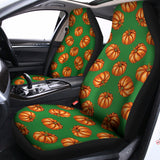 Green Pumpkin Pattern Print Universal Fit Car Seat Covers 102422