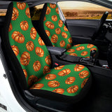 Green Pumpkin Pattern Print Universal Fit Car Seat Covers 102422