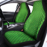 Green Python Snakeskin Print Universal Fit Car Seat Covers 102422