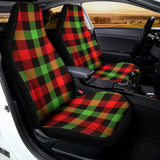 Green Red And Black Buffalo Plaid Print Universal Fit Car Seat Covers 102422