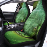 Green Reticulated Python Snake Print Universal Fit Car Seat Covers 102422