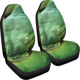Green Reticulated Python Snake Print Universal Fit Car Seat Covers 102422