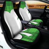 Green Shamrock Tartan Print Universal Fit Car Seat Covers 102422