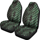 Green Snakeskin Print Universal Fit Car Seat Covers 102422