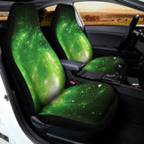Green Sparkle Galaxy Print Universal Fit Car Seat Covers 102422