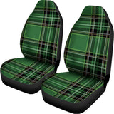 Green Stewart Tartan Pattern Print Universal Fit Car Seat Covers 102422
