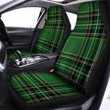 Green Stewart Tartan Pattern Print Universal Fit Car Seat Covers 102422