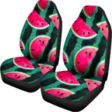 Green Striped Watermelon Pattern Print Universal Fit Car Seat Covers 102422
