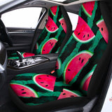 Green Striped Watermelon Pattern Print Universal Fit Car Seat Covers 102422