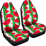 Green Stripes Watermelon Pattern Print Universal Fit Car Seat Covers 102422