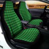 Green Tartan Saint Patrick's Day Print Universal Fit Car Seat Covers 102422