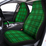 Green Tartan St. Patrick's Day Print Universal Fit Car Seat Covers 102422