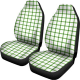 Green Tattersall Pattern Print Universal Fit Car Seat Covers 102422