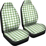 Green Tattersall Pattern Print Universal Fit Car Seat Covers 102422