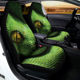 Green Tree Python Snake Print Universal Fit Car Seat Covers 102422