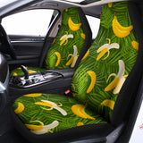 Green Tropical Banana Pattern Print Universal Fit Car Seat Covers 102422