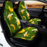 Green Tropical Banana Pattern Print Universal Fit Car Seat Covers 102422