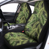 Green Tropical Palm Leaf Pattern Print Universal Fit Car Seat Covers 102422