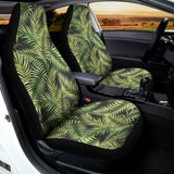 Green Tropical Palm Leaf Pattern Print Universal Fit Car Seat Covers 102422