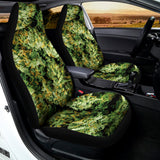 Green Weed Print Universal Fit Car Seat Covers 102422