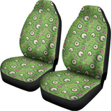 Green Zombie Pattern Print Universal Fit Car Seat Covers 102422