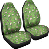 Green Zombie Pattern Print Universal Fit Car Seat Covers 102422