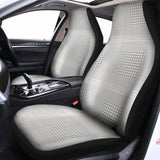Grey And White Glen Plaid Print Universal Fit Car Seat Covers 102422