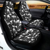 Grey And White Shark Pattern Print Universal Fit Car Seat Covers 102422
